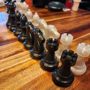 Customizable Epoxy Chess Pieces