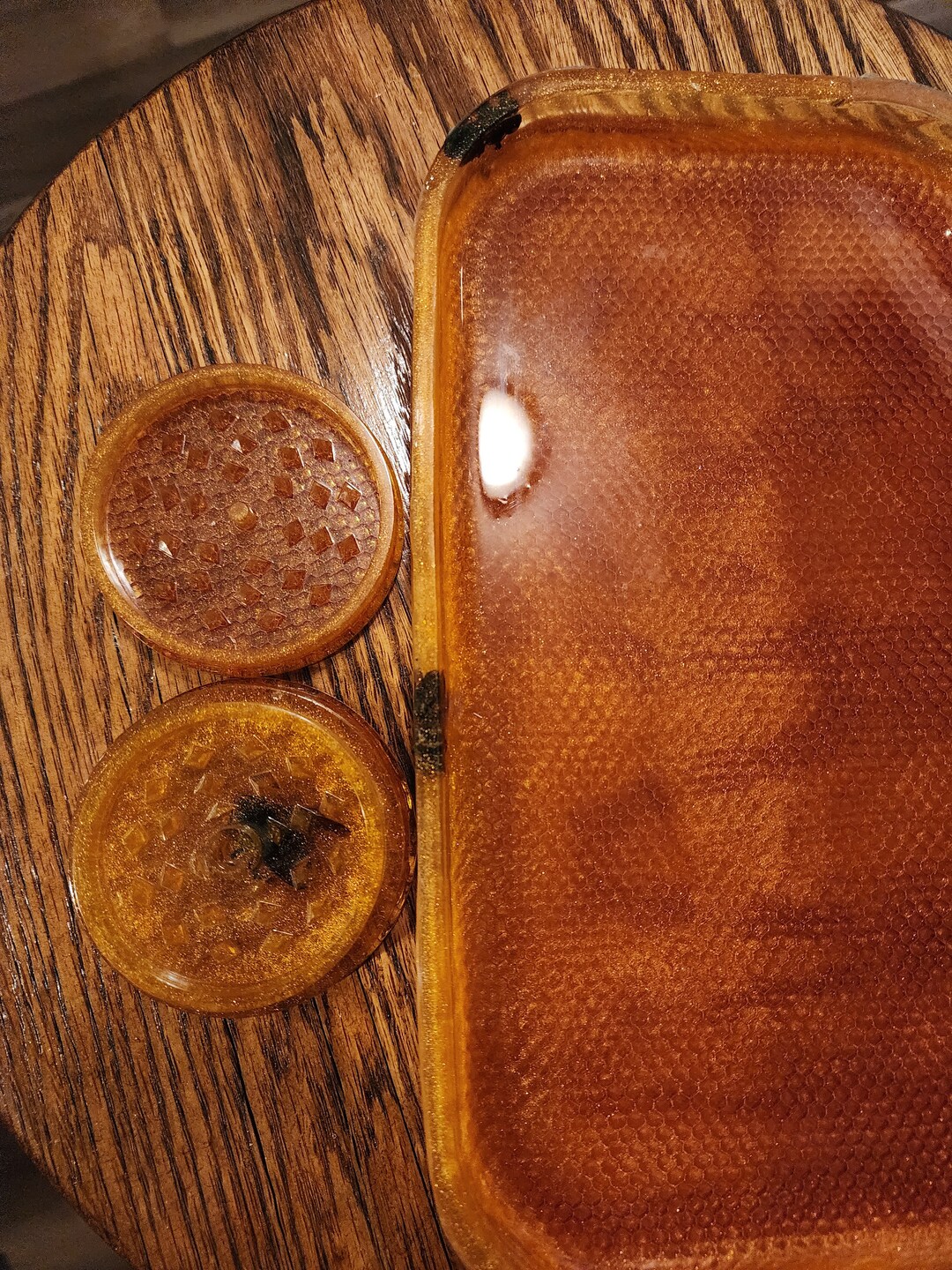 Epoxy Resin Rolling Tray With Matching Grinder Etsy