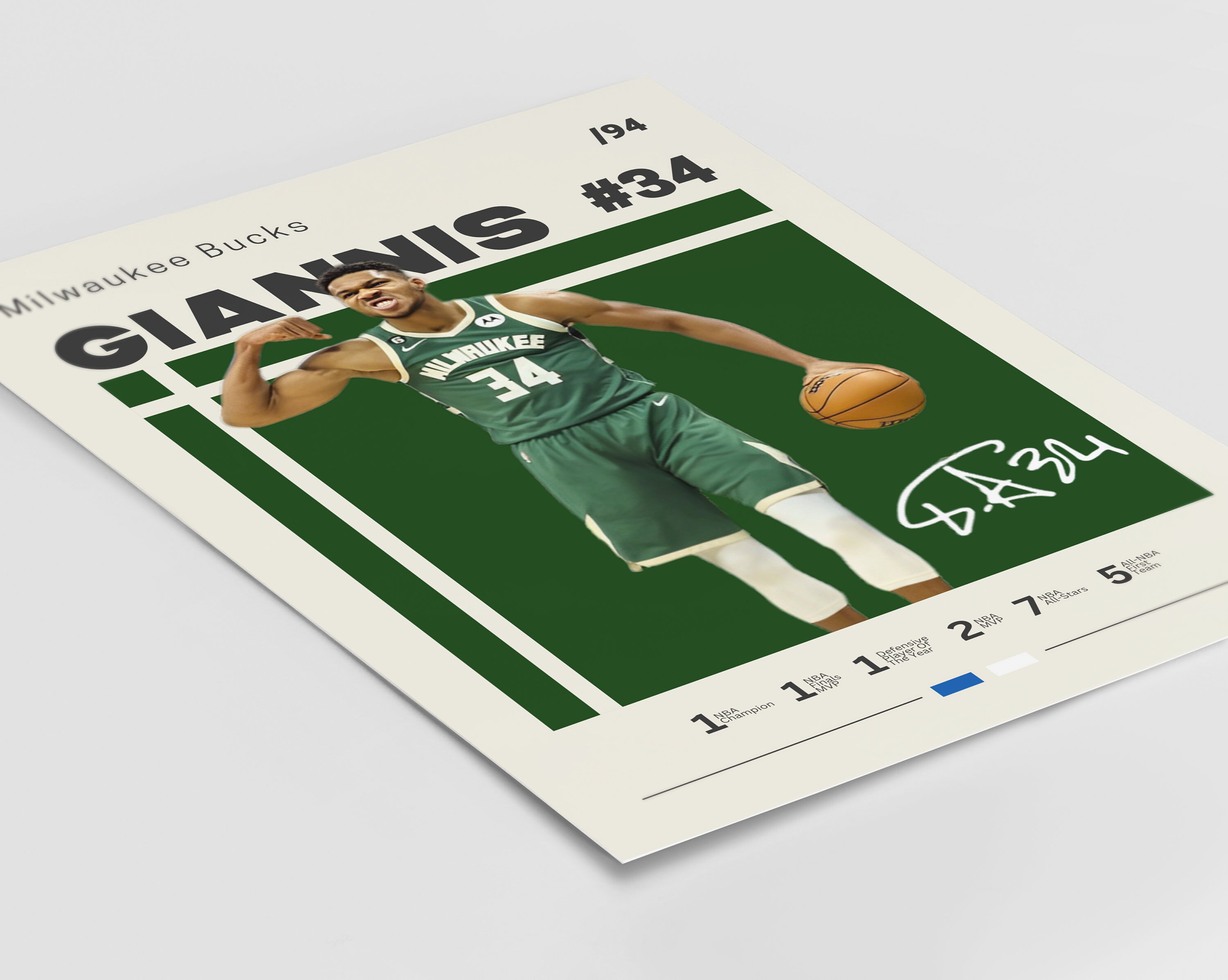 Giannis Antetokounmpo Poster, Milwaukee Bucks, NBA Fans, NBA Poster