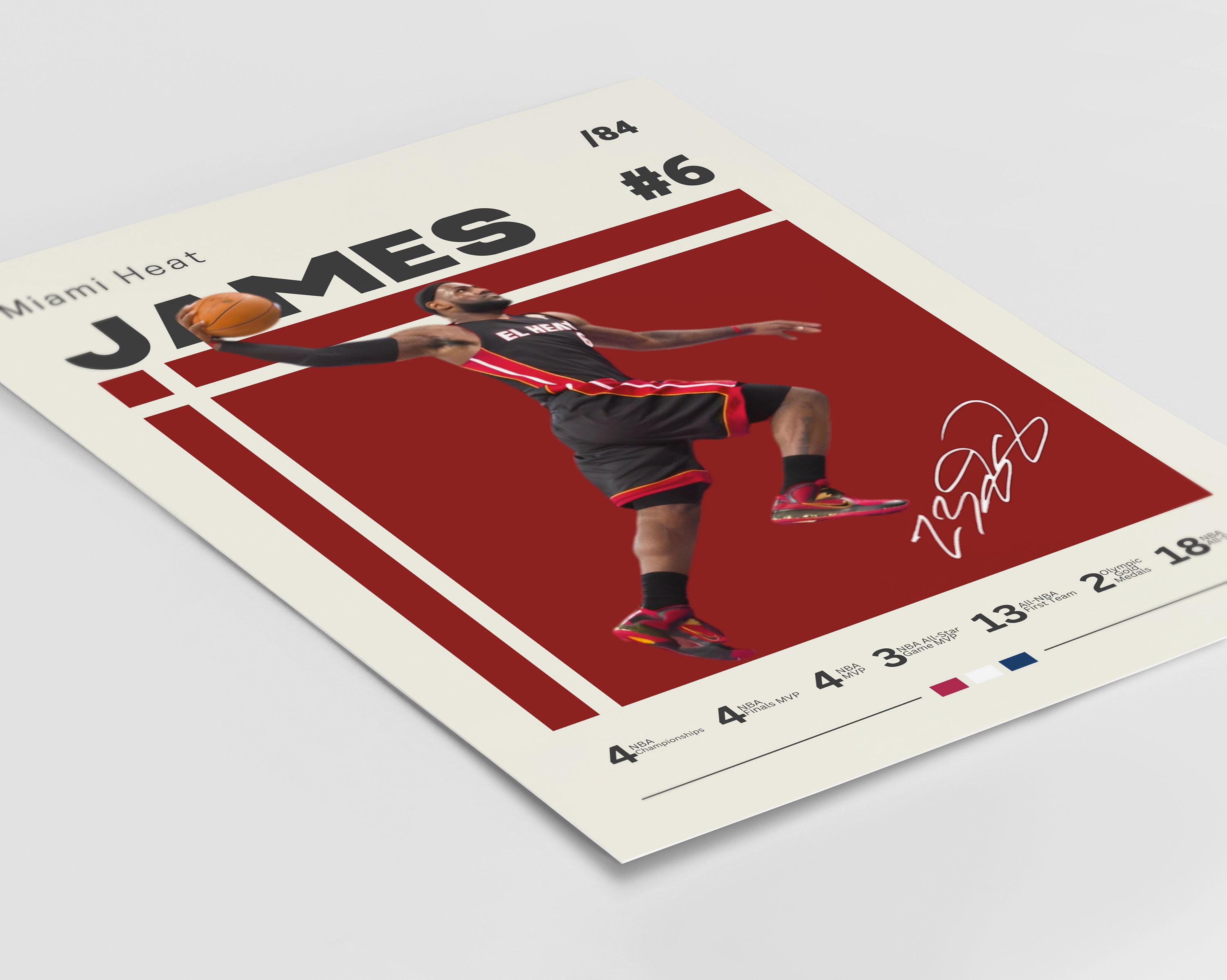 Lebron James Poster, Miami Heat, NBA Fans, NBA Poster, Basketball