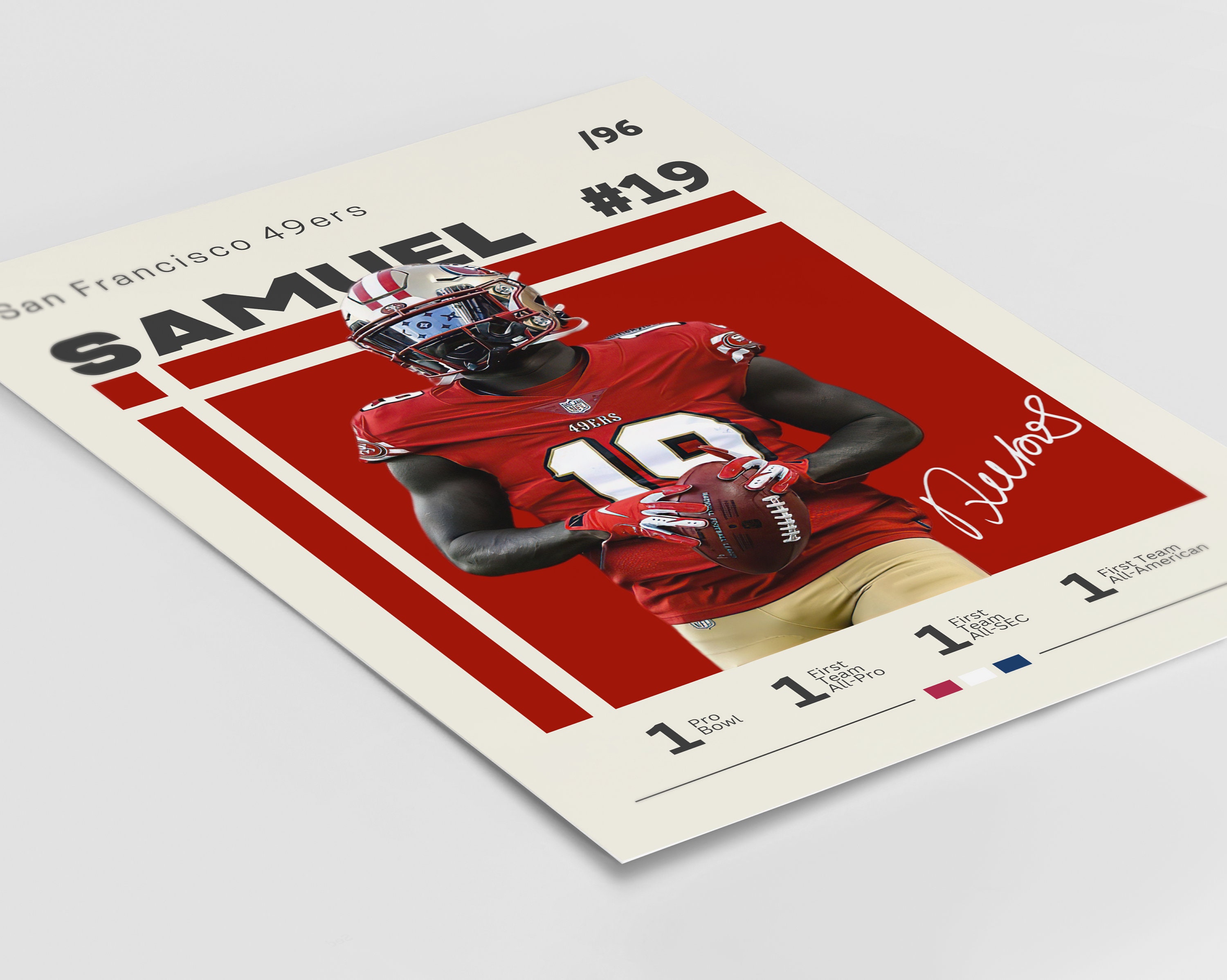 Deebo Samuel Poster, San Francisco 49ers, NFL Fans, NFL Poster