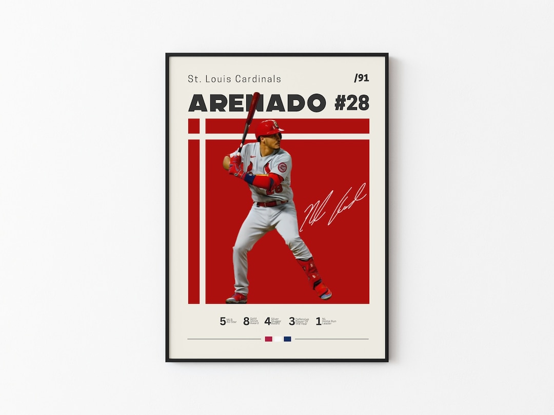 Nolan Arenado Poster St. Louis Cardinals Baseball Print 