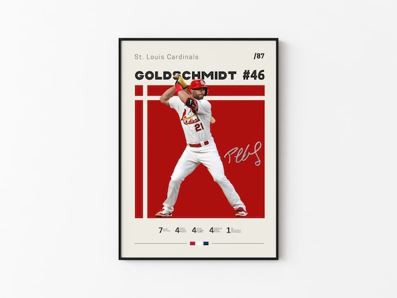Paul Goldschmidt Poster St. Louis Cardinals Baseball Print 