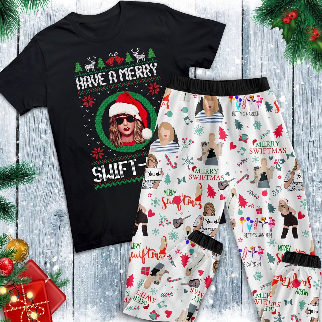 Have A Merry Swiftmas Pajamas Set, Cute Swiftmas Christmas Pjs, Merry