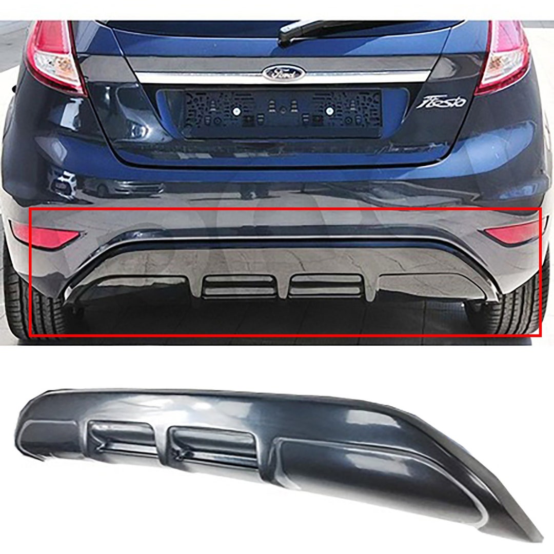 For Ford Fiesta Mk6 Rear Diffuser Diffusor Spoiler Body Kit Etsy