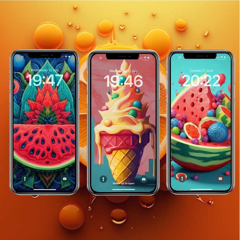 41 Summer Wallpapers, Phone Lock Screen, Summery Fruits, Vibrant