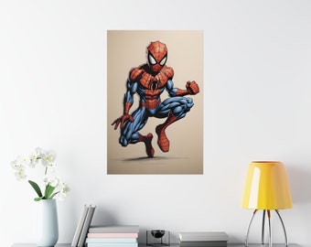 Spiderman digital poster, Superhero Graphic poster, Comic Book Lover Gift, Geeky Shirt, Marvel Fan