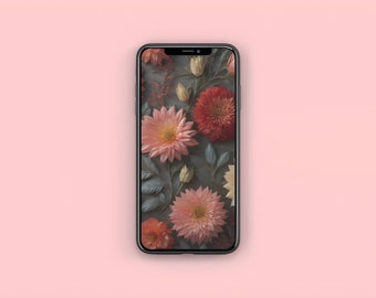 floral phone wallpapers, ios wallpaper, android wallpaper, floral background for iphone and android,