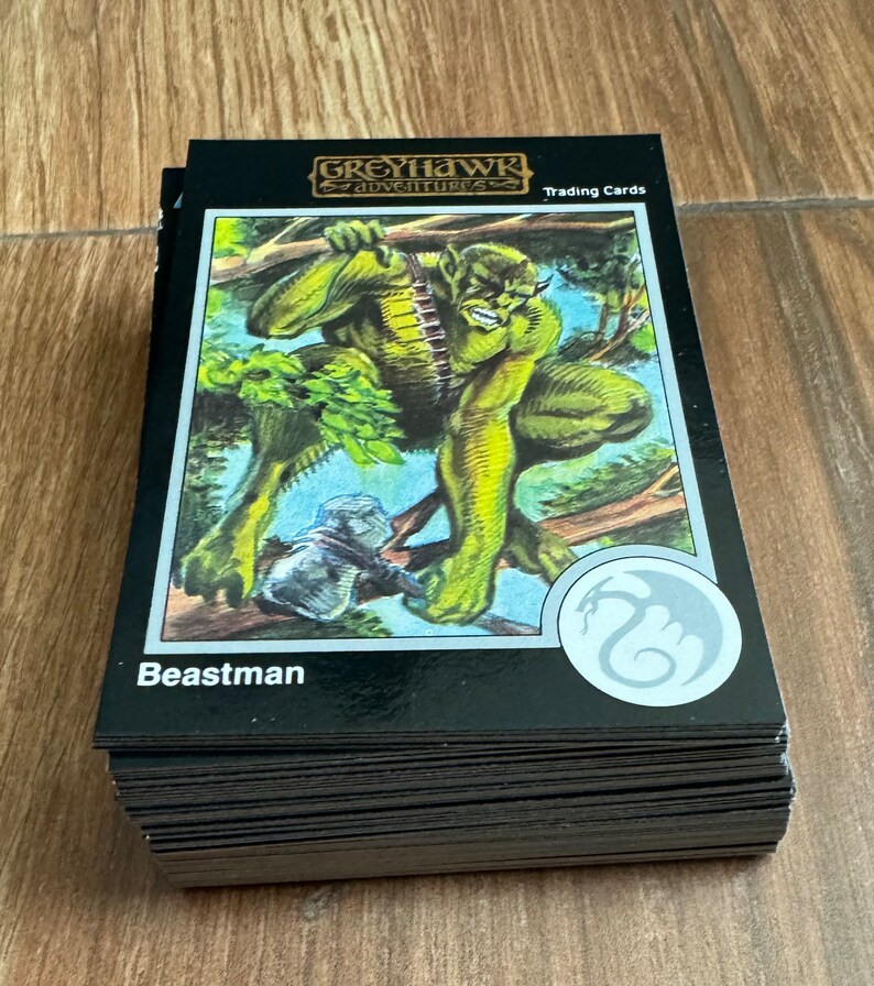 60 Dungeons and Dragons 1992 Trading Cards Etsy