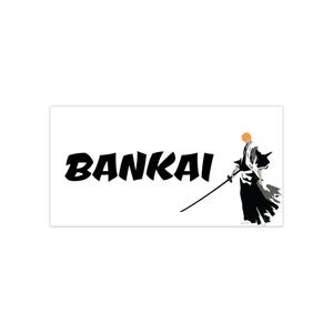 アニメ「一護卍解」バンパーステッカー、ブリーチ車用デカール、日本の漫画オタク向けギフト、アニメ愛好家向けアクセサリー、黒崎一護ステッカー、アニメ