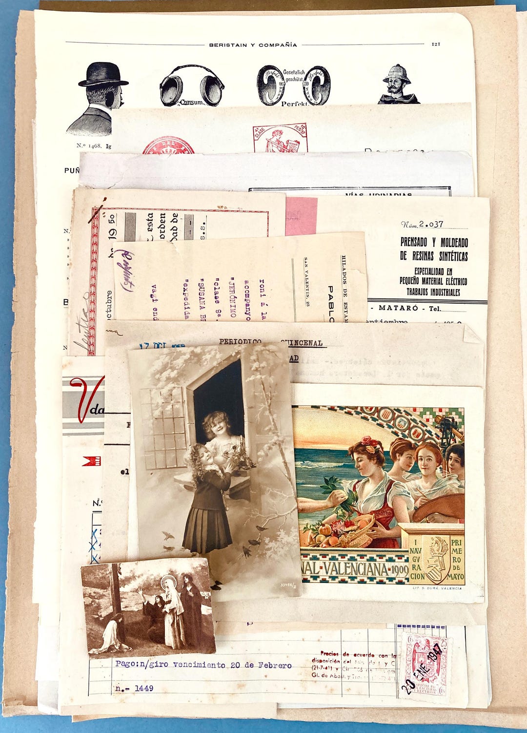 Mixed Ephemera Paper Lot. Vintage Junk Journal Ephemera Pack of Ledgers ...