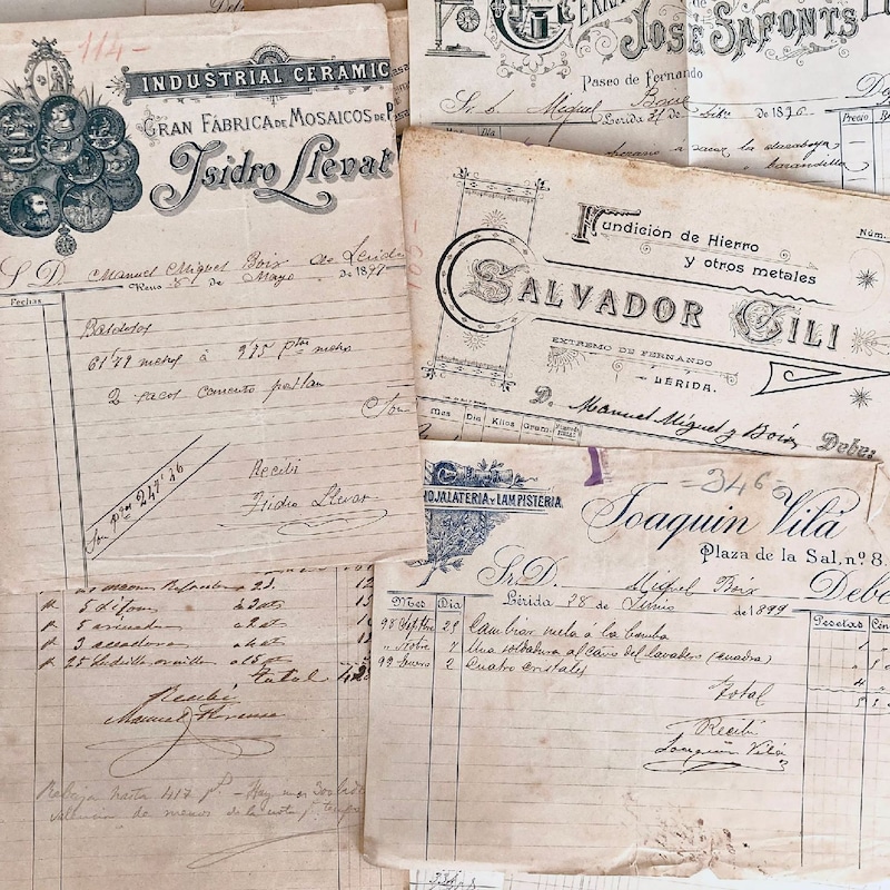 Handwritten Invoices - Etsy