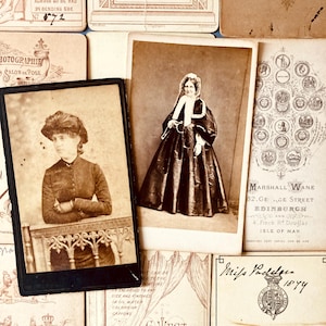 Antikes Ephemera 3 Stück Set.  Daguerreotypie aus den 19.Jh. Unikat Ambrotypie Portrait. Vintage Viktorianische Tintype Photos. Antike Drucke