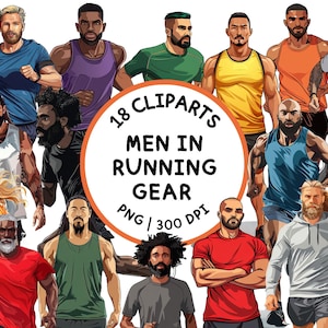 Clipart mannen in hardloopkleding, man Clipart, man png