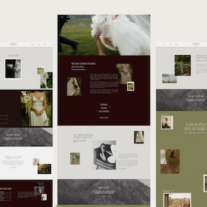 Sitio web Showit para fotógrafos, plantilla de sitio web Showit para fotógrafos de bodas, sitio web de fotógrafo Showit, sitio web de fotógrafo imagen 2