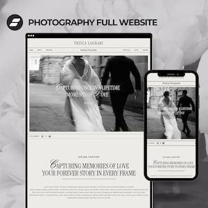 Showit Website for Photographers, Showit Photographer Website, Showit Website Template for Wedding Photographer Elegant Photographer Website