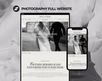 Showit Website for Photographers, Showit Photographer Website, Showit Website Template for Wedding Photographer Elegant Photographer Website