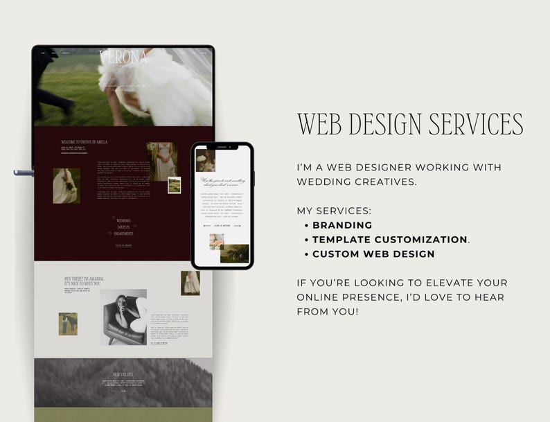 Sitio web Showit para fotógrafos, plantilla de sitio web Showit para fotógrafos de bodas, sitio web de fotógrafo Showit, sitio web de fotógrafo imagen 8