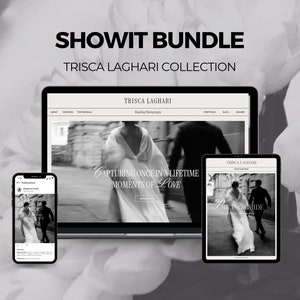 Bundle offer, Showit Website Templates for Photographer, Matching Pricing Guide, Client Book, Instagram Templates, Social Media Bundle