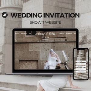 Nowoczesny minimalistyczny szablon strony internetowej z zaproszeniem na ślub, zaproszenie na stronę internetową, strona internetowa ślubna Rsvp, Save The Date Rsvp zaproszenie ślubne cyfrowe