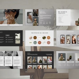 May include: A presentation slide deck with the title "Anna Delors" and the text "Why UGC?" and "Trusted by 30+ Brands". The slide deck features images of a woman wearing sunglasses and a white shirt, and a woman wearing a green shirt and sunglasses.
