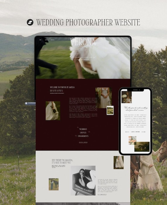 Showit Website for Photographers, Showit Website Template Wedding Photographer Website, Showit Photographer Website, Photographer Website
