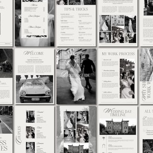 Willkommenspaket für Fotografen, Hochzeitsfotografie-Kunden-Willkommenspaket, Kundenführer, Hochzeits-Begrüßungsführer, Handbuchvorlage, Preisblatt Bild 2