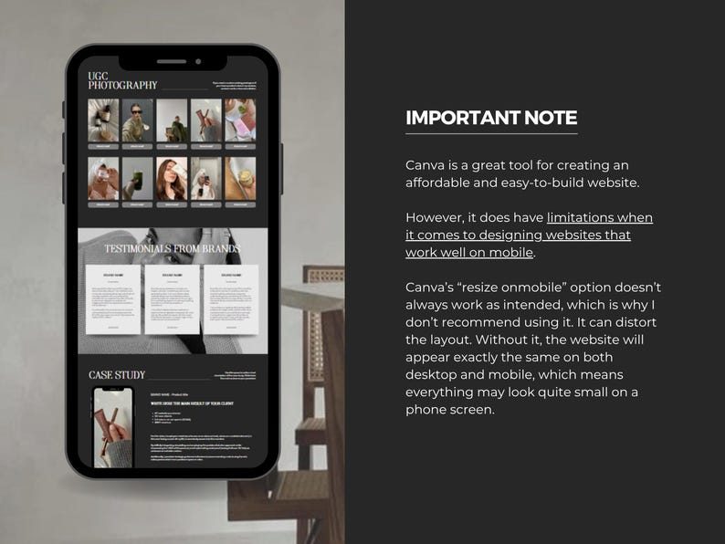 UGC Portfolio Template Canva, Ugc Starter Kit with Website Canva, Ugc Media Kit, Ugc Invoice Template, Ugc Portfolio Bundle Content Creator image 4