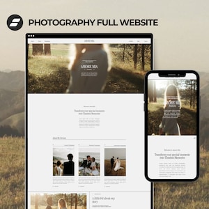 Showit Website for Photographers, Showit Photographer Website, Showit Website Template for Wedding Photographer Elegant Photographer Website