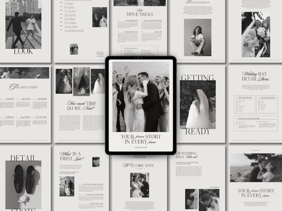 Wedding Photography Guide, Wedding Guide for Photographers, Wedding Photography Client Welcome Packet, Client Guide, Wedding Welcome Guide
