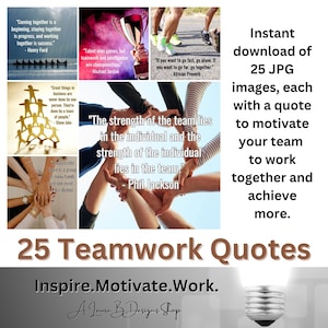 25 Teamwork Quotes and Images to inspire your team.