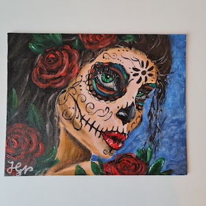 Acrylic Painting, Día de los Muertos, Acrylmalerei, Gemälde, Tag der Toten, Mexico