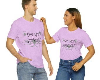 Katzenliebhaber: The Cat's Whiskers Tee. Katzen, Feline, Schnurrhaare, Haustierliebhaber, niedlich, schrullig, Spaß!