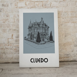 Cluedo - Impressão digital inspirada em jogos de tabuleiro clássicos!