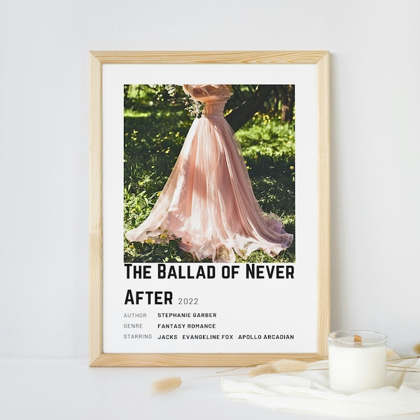 Once Upon a Broken Heart - Bookish Polaroid Poster Digital Printable: The Ballad of Never After Stephanie Garber Inspired Book Nook Decor!