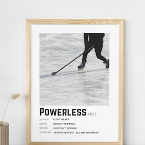 Polaroid Style Book Poster| Powerless Chestnut Springs | minimalist book poster | Bookish Gift | BookTok romance lover | Instant Download