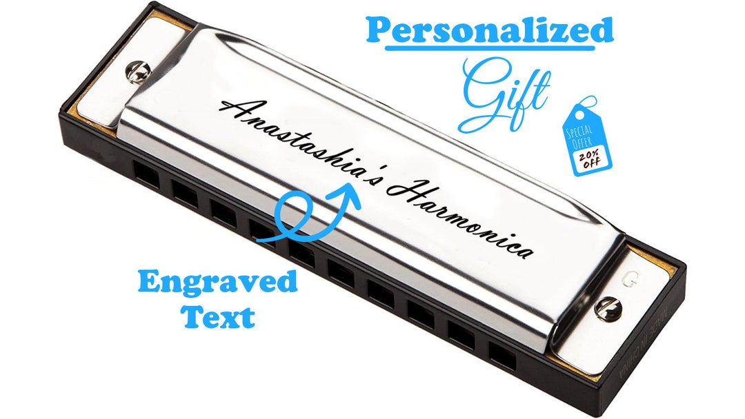 Personalized Harmonica for Music Lovers Custom Engraved Etsy
