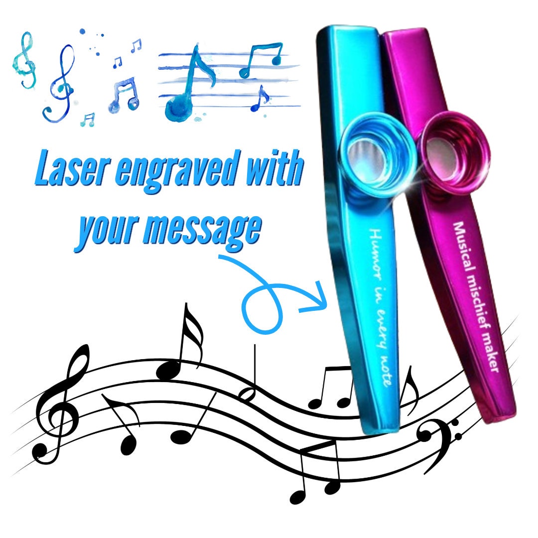 Personalized Music Kazoo Engraved With Your Custom Message to Give as ...