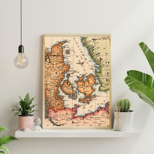 Vintage Old Map Wall Art - Antique World Map Digital Print - Historical Cartography Poster - Instant Download