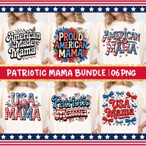 4th of July Mama Bundle Png, Preppy America Coquette Png Bundle, America Brushstroke Png, Retro USA, Girly Memorial Day PNG, Vintage America