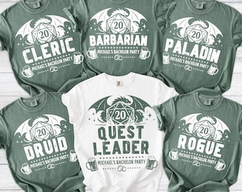 Custom Bachelor Party Comfort Colors Tee Groom Groomsmen Nerd Role Playing Tabletop Gamer D20 Gaming Dungeon Dragon Polyhedral Dice Shirt