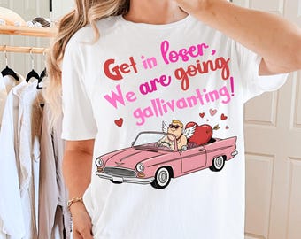 Comfort Colors Galentines Gang Shirt Galentines Day Party T-Shirt For Women Matching Valentine Gift for Best Friends Girls Night Group Tee