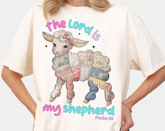 Comfort Colors Floral Bunny Shirt, Faux Embroidered Easter Shirt For Women, Easter Gift For Her, Quilted Patchwork Flower Easter Bunny Shirt
