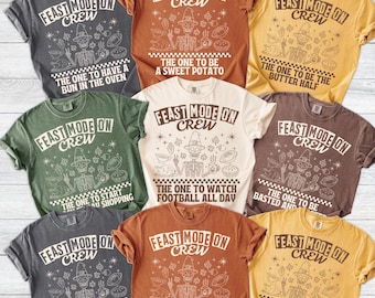 Family Thanksgiving Shirts Thanksgiving Group Shirt Funny Thanksgiving Party Matching Thanksgiving T-Shirts Friendsgiving Group Pun Shirts