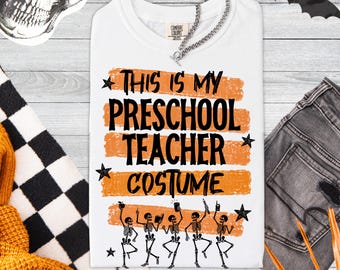 Pre school shirts Comfort Colors Halloween Preschool Teacher Shirt Cute Preschool Teacher Team Shirt Preschool Teacher Teacher Gifts Pre-K