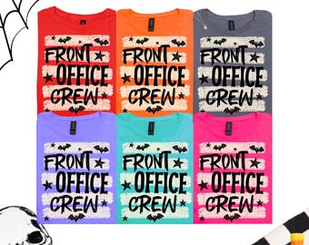 Comfort Colors Office Squad Spooky Halloween Shirt Halloween Office Crew Tshirt Office Team Office Staff Secretary Tee Admin Front Office