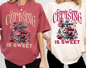 Cousin Crew Matching Shirts, Custom Family Cruise Shirts, Family Matching Vacation T-Shirts, Personalized Group Cruise Shirts, Cousin Squad