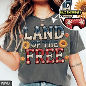 Komfortfarben Kokette 4. Juli Shirt, Amerikanische Flagge Shirt, USA Tshirt, Retro 4. Juli Shirt, Gedenktag Shirt, Faux Stickerei
