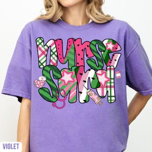 Comfort Colors Personalized Nurse Shirt, Custom Nurse T-Shirt, RN Shirt, Nursing School Shirt, Nurse Graduation Gift, New Nurse Appreciation