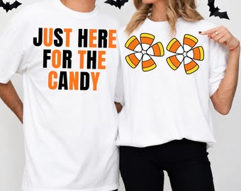 Raunchy Halloween Matching Couples Shirt Comfort Colors Inappropriate Adult Humor Spooky Season His and Hers Vulgar Halloween Couple Shirts